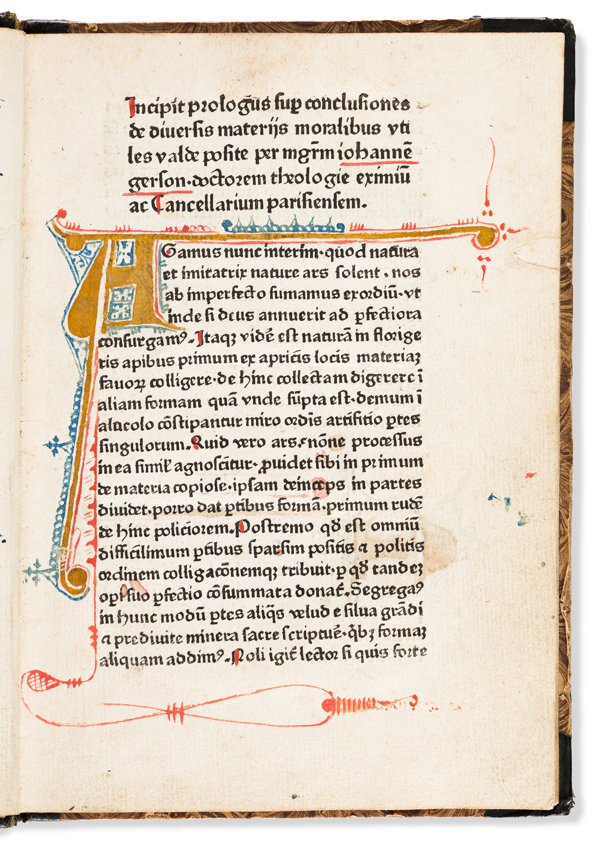 Gerson, Johannes (1363-1429) Conclusiones de Diversis Materiis Moralibus, sive de Regulis Madatorum.
